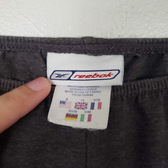 Reebok Small Charcoal Grey Yoga Pants Soft Comfy Lounge Athleisure Active Wear - Picture 2 of 5